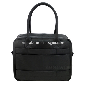 Cosmetic Makeup Jewelry Box Black Leather Monogrammed Makeup Storage Box